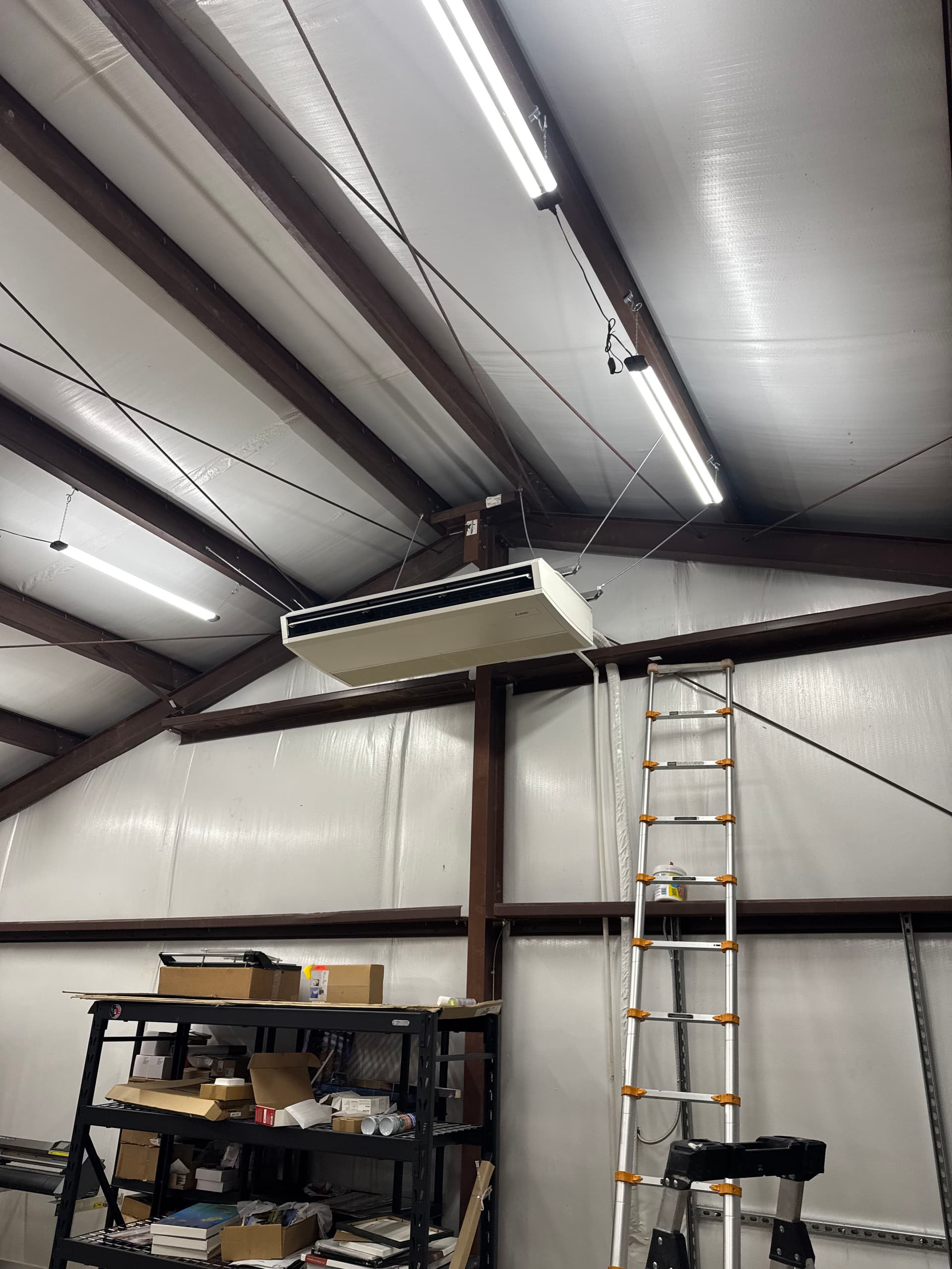 Gallery photos for Heat Pump Mini Split Install in a 2,400 Sq Ft Warehouse: Image #1