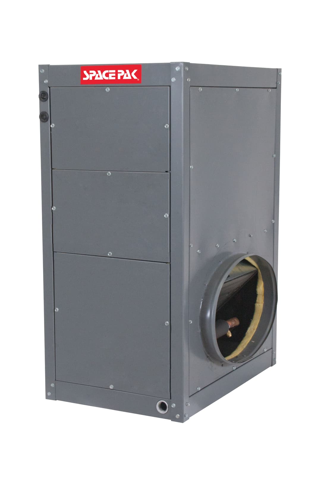 SpacePak air conditioning unit, compact design for efficient cooling in limited spaces.
