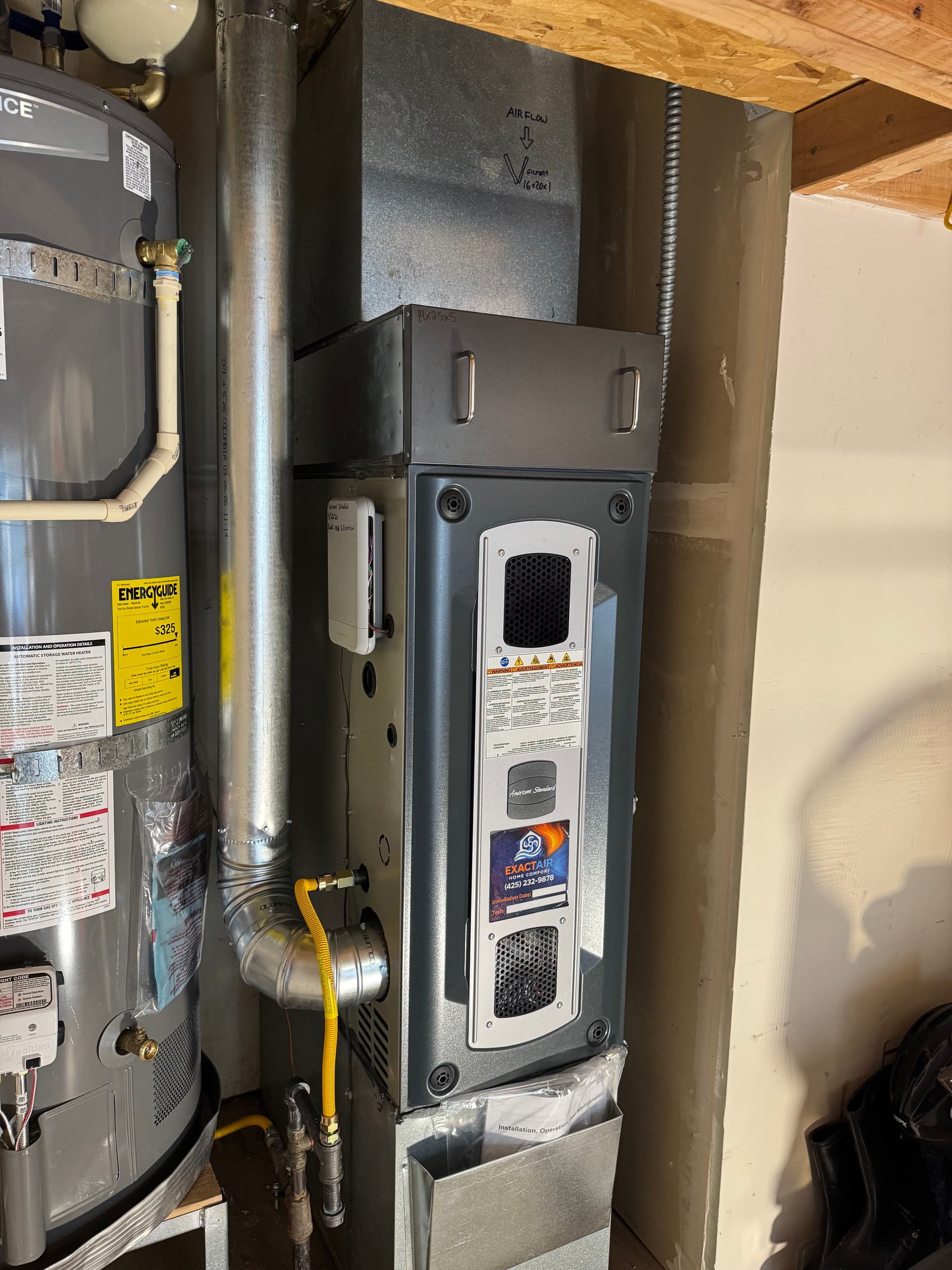 Replaced a 30-Year-Old Failed Furnace with a New American Standard image